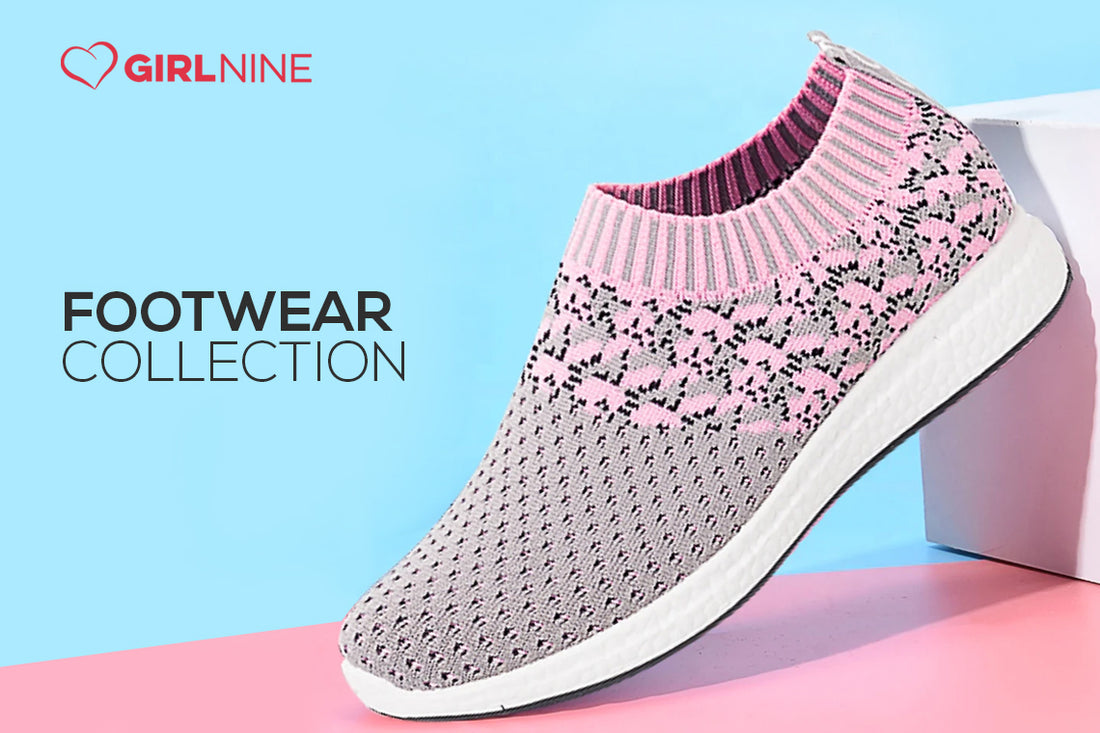 Footwear at GirlNine – Comfortable and Stylish Sneakers and Slippers