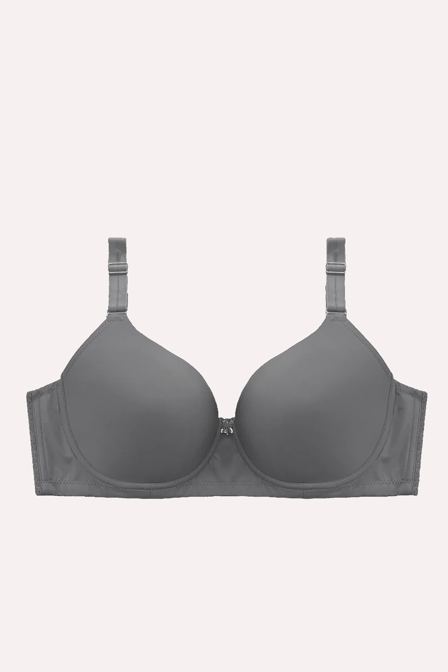 Silver - Soft-Padded Woman Bra