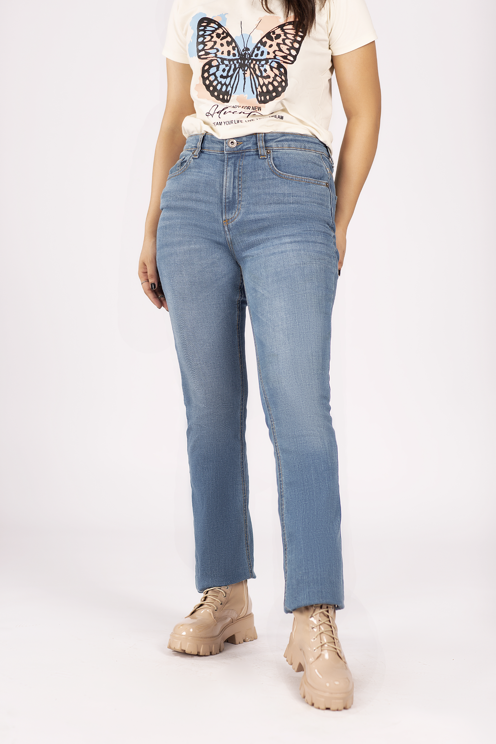 Wide Leg Jeans for Women High Waisted Button Fly Stretch Jeans Casual Baggy  Washed Straight Denim Pants with Pocket - Walmart.com